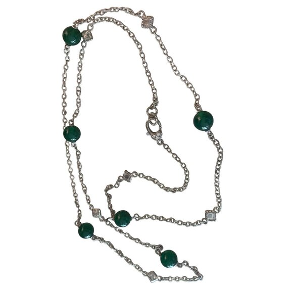 Judith Ripka Green Goddess 36" Necklace - Picture 4 of 13